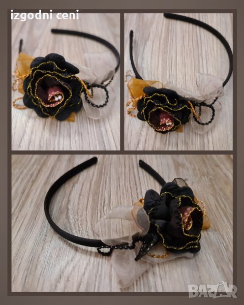 Красива диадема с цвете, снимка 1