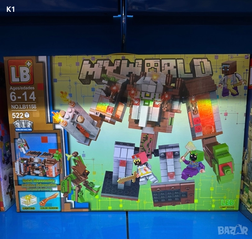 Конструктор Майнкрафт 522 части Minecraft, снимка 1