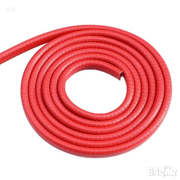 Лайсна за врата, Протектор, с стоманени сегменти, червен, 2,5 м., снимка 1