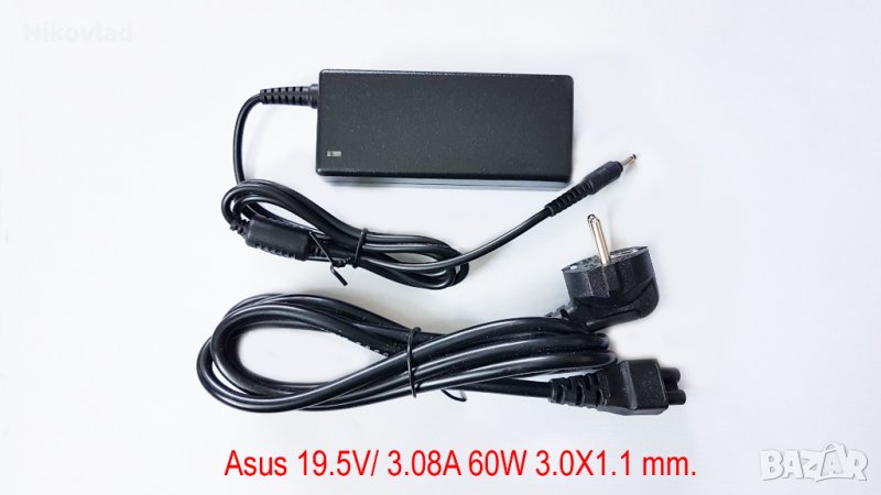 Зарядно за лаптоп Asus - 19.5V/ 3.08A / 60W, снимка 1