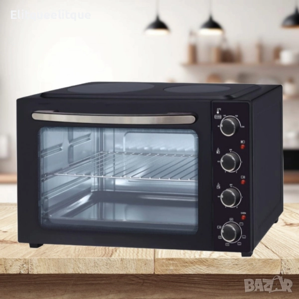 Готварска печка Voltz с 2 котлона с инфрачервен нагреватели 1000W и 1500W, 45л., снимка 1