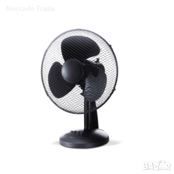 Настолен вентилатор Mercado Trade, 40W, 3 скорости, 220V, Черен, снимка 1