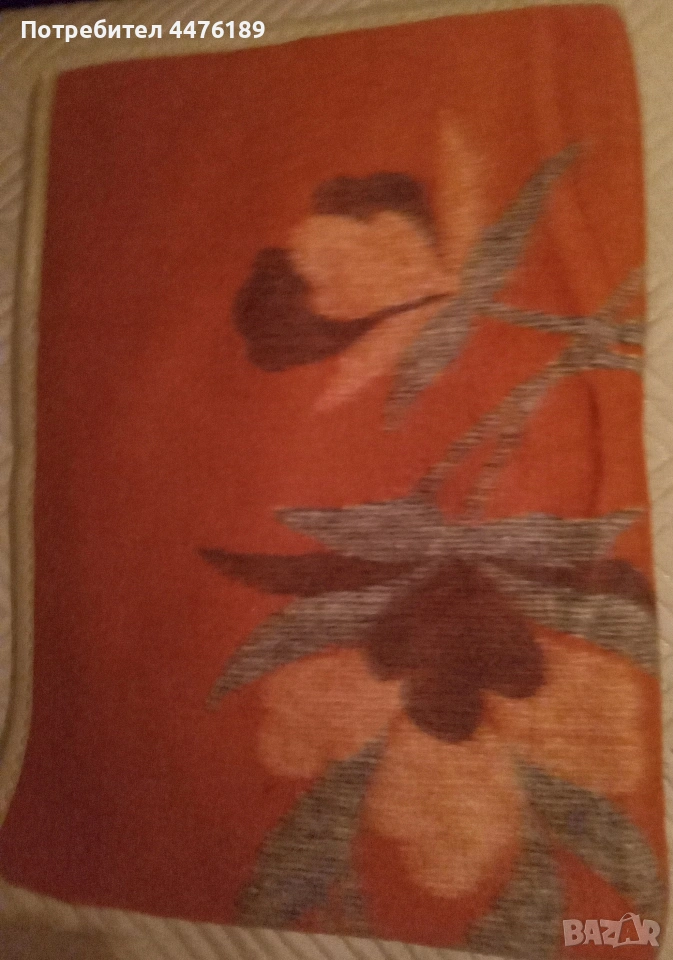 Българско вълнено одеяло с 2 лица, снимка 1