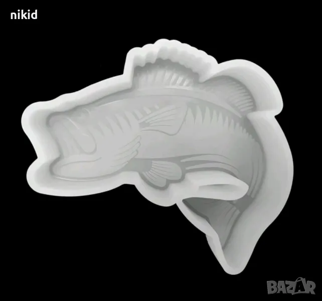 Риба сом шаран голям дълбок силиконов молд форма калъп смола шоколад гипс сапун свещ декор, снимка 1