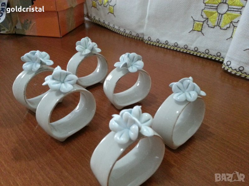 Порцеланови пръстени халки ринг за салфетки , снимка 1