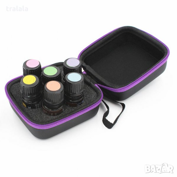 Несесер Кутийка за 7 бр до 5мл за съхранение на етерични масла калъф кутия , снимка 1