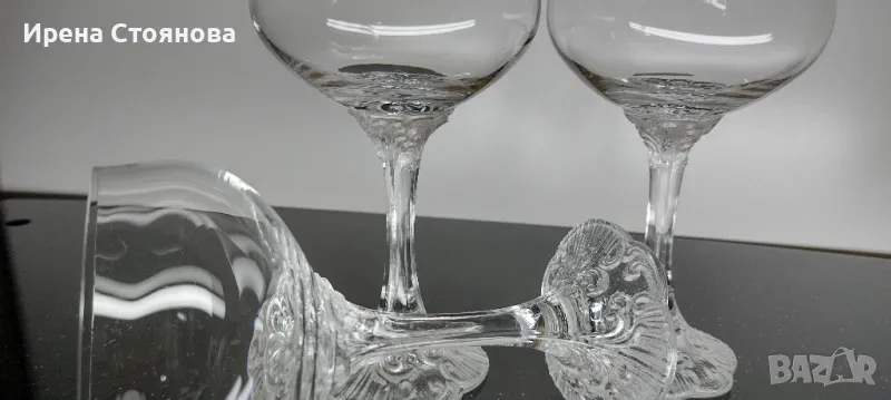 3 броя кристални чаши за вино/шампанско Rosenthal Monbijou. Вместимост 260 мл, снимка 1