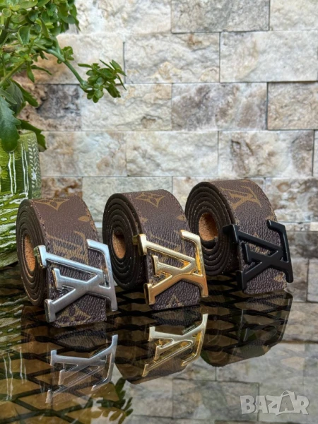 колани от естествена кожа в кутия louis vuitton balenciaga, снимка 1