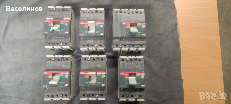 прекъсвач мощностен автоматичен ABB Tmax T1B 160 регулируем, снимка 1