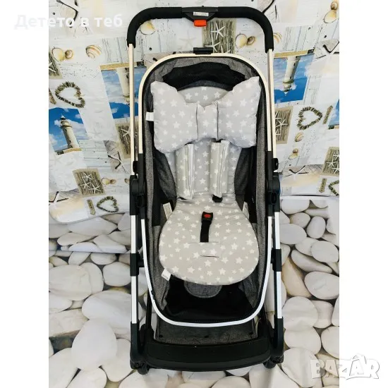 Троен комплект Сиви звезди, снимка 1