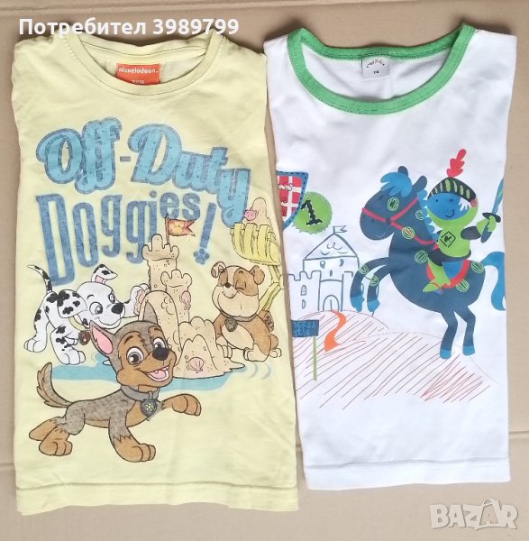 Детски блузки момче, къс и дълъг ръкав, 110-116см, снимка 1