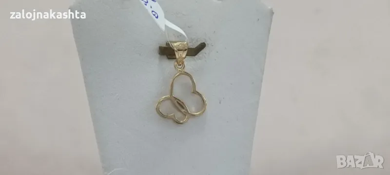 Нова Златна висулка сърце-0,80гр/14кр, снимка 1