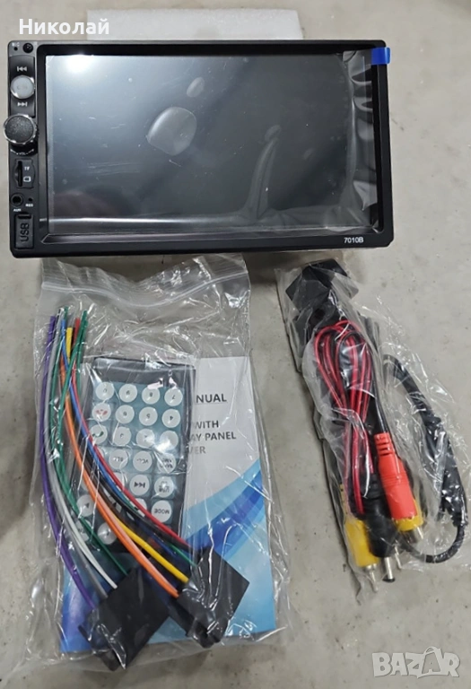 Мултимедия за кола 7” тъчскрийн с Mirror Link и вход за задна камера, снимка 1