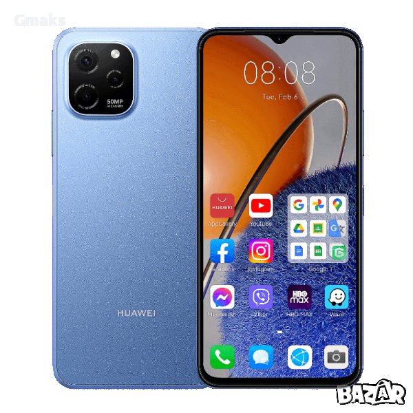 Смартфон Huawei NOVA Y61, 4 GB, 64 GB, снимка 1