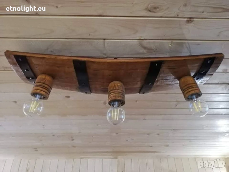 Полилеи от автентични дъбови бъчви,бурета с ръчно изработени дървени чашки!, снимка 1