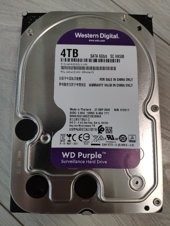 Хард диск Western Digital Purple 3.5 4TB 5400rpm 64MB SATA3 (WD40PURZ) в  Твърди дискове в гр. Бургас - ID35746542 — Bazar.bg
