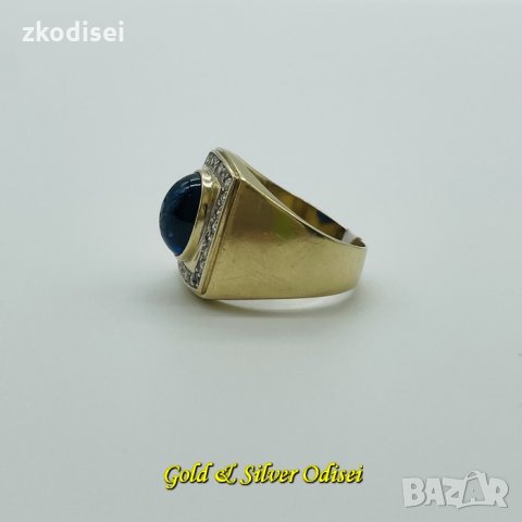 ЗЛАТЕН ПРЪСТЕН 10,19ГР. РАЗМЕР:65 14КР. ПРОБА:585 МОДЕЛ:3410-2, снимка 2 - Пръстени - 35716121