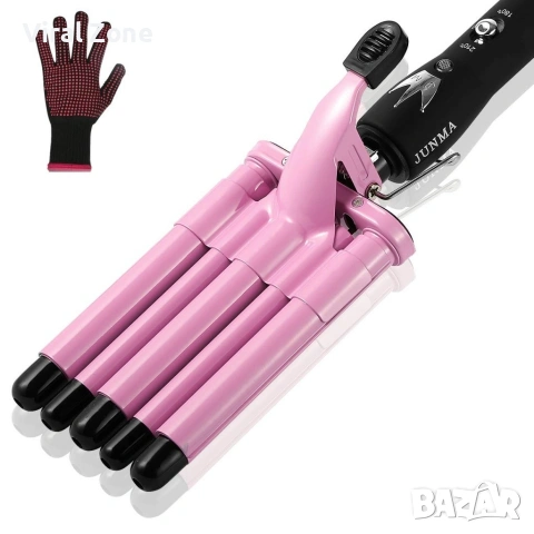 Тройна ретро преса за къдрене на косата. , снимка 2 - Преси за коса - 53490155