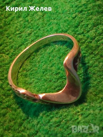 ЕЛЕГАНТЕН АР НУВО СРЕБЪРЕН ПРЪСТЕН СРЕБРО 925 ХУДОЖЕСТВЕНА РЪЧНА ИЗРАБОТКА 38263, снимка 7 - Пръстени - 40933097