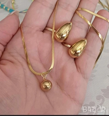 колие и обеци от медицинска стомана 