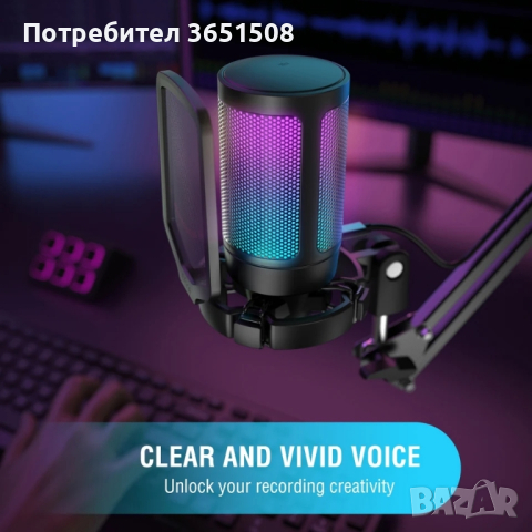 Микрофон Fifine за YouTube, снимка 2 - Други - 44579842