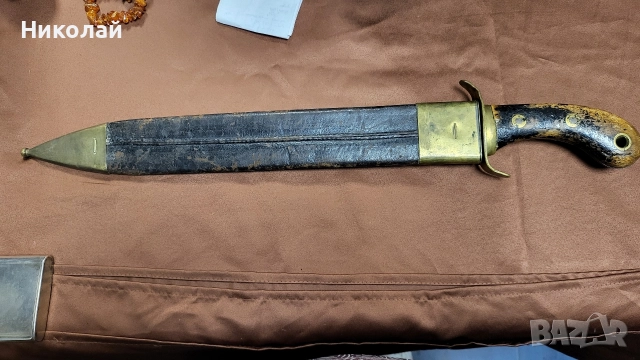 Тесак, нож, щик Швеция морски модел 1848, снимка 3 - Антикварни и старинни предмети - 52997587