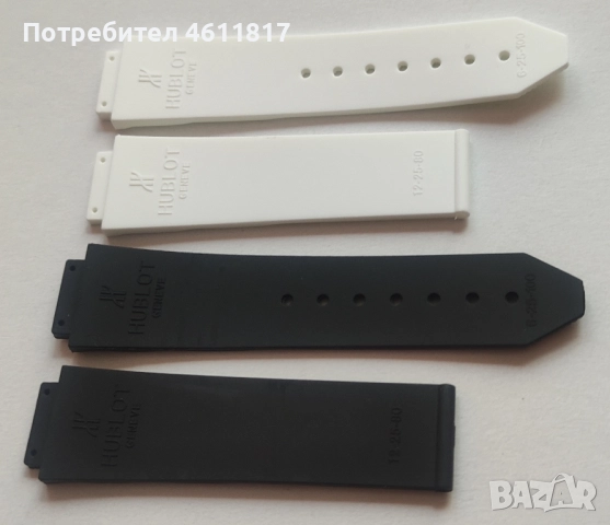 Силиконови каишки HUBLOT 21-15мм, снимка 6 - Каишки за часовници - 52179453