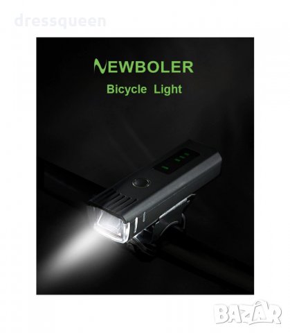 3137 Фар за велосипед със сензор за включване и USB зареждане, снимка 6 - Аксесоари за велосипеди - 34238398