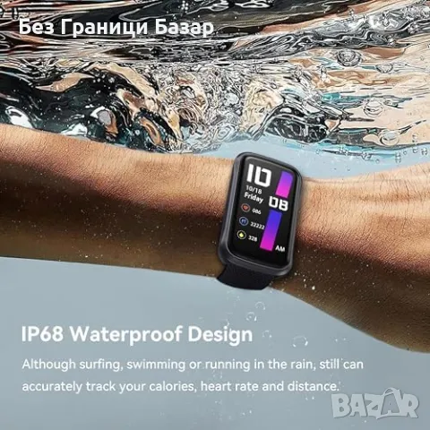 Нов умен Смарт часовник 1.47" Фитнес Тракер Пулсомер Спорт IP68, снимка 8 - Смарт гривни - 49289676
