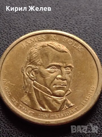 Възпоменателна монета 1 долар JAMES K. POLK 11 президент на САЩ (1845-1849) за КОЛЕКЦИЯ 38108, снимка 1 - Нумизматика и бонистика - 40765964