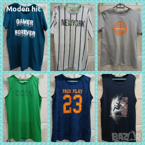 Тениска с якичка за момче размер 150 см. /11-12 г./, снимка 5 - Детски тениски и потници - 50804252