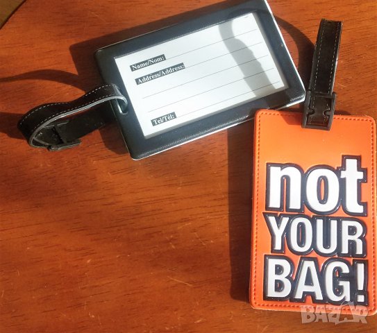 Баджове - Табелка за надписване на куфари, чанти и багаж, снимка 2 - Куфари - 41349664