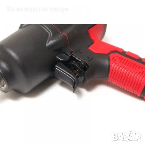 Пневматичен гайковерт с къс шпиндел 1450 Nм 1/2" с вложки и куфар Forsage, снимка 6 - Други инструменти - 50334396