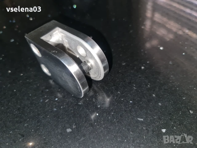 Стъклодържач  от неръждаема стомана за парапет, снимка 2 - Други - 50919012