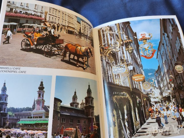 Залцбург / Salzburg city guide with map ( 110 colorfotos), албум/пътеводител на англ.език, снимка 2 - Енциклопедии, справочници - 44791460