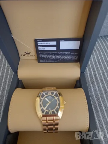 Нов Swiss Made  Optima  ”Tonneau”, снимка 7 - Мъжки - 55978128