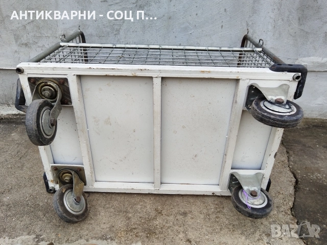 Стара Соц Товарна Количка Панелна Товарна Количка За Складове. / НОМЕР 1637., снимка 8 - Антикварни и старинни предмети - 53688073