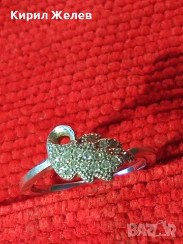 ЕЛЕГАНТЕН СКЪПОЦЕНЕН СРЕБЪРЕН ПРЪСТЕН СРЕБРО 925 с ИСКРЯЩИ МИНИАТЮРНИ ПЛАНИНСКИ КРИСТАЛИ 27602, снимка 10 - Пръстени - 46447969