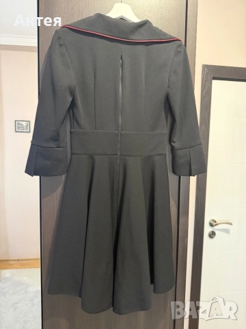 Дамска черна рокля, снимка 3 - Рокли - 52943642