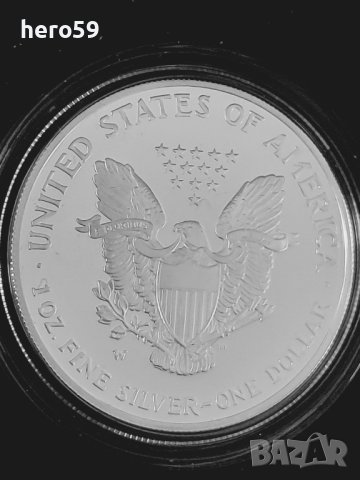 1 сребърен долар 2005 год./2005-W $1 EAGLE PCGS/ , снимка 6 - Нумизматика и бонистика - 40771104