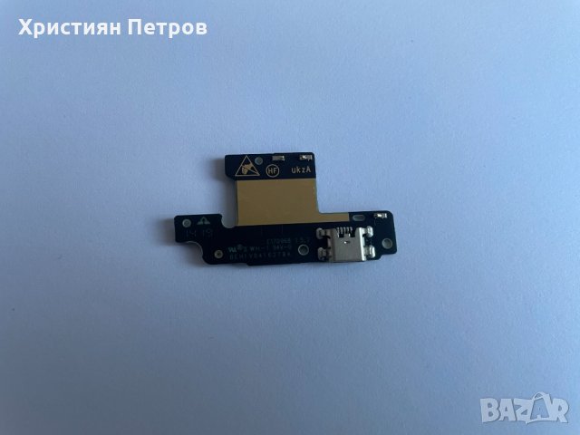 Долна платка с микрофон + антена + USB букса за зареждане за A1 Alpha, снимка 2 - Резервни части за телефони - 36002971