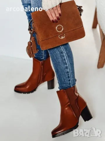 BOOTELY Дамски боти на висок ток, 2цвята , снимка 3 - Дамски боти - 47776706