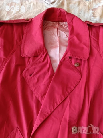 Дамски червен шлифер М, L, снимка 4 - Шлифери - 40068582