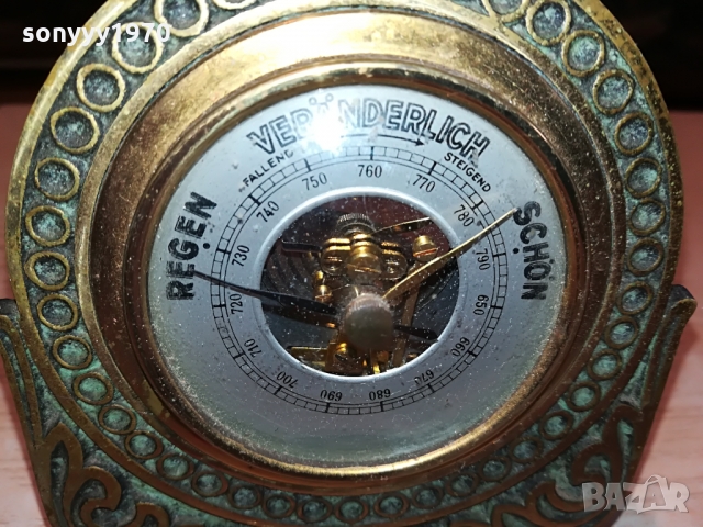 АНТИЧЕН БАРОМЕТЪР ОТ ГЕРМАНИЯ 1503221027, снимка 7 - Антикварни и старинни предмети - 36109424