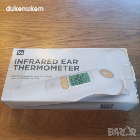 Инфрачервен термометър за ухо, бърз, точен, с цветна индикация, снимка 12 - Уреди за диагностика - 53161981
