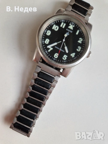 AVIATOR, German design, Quartz, Miyota mov`t, 43 mm case!