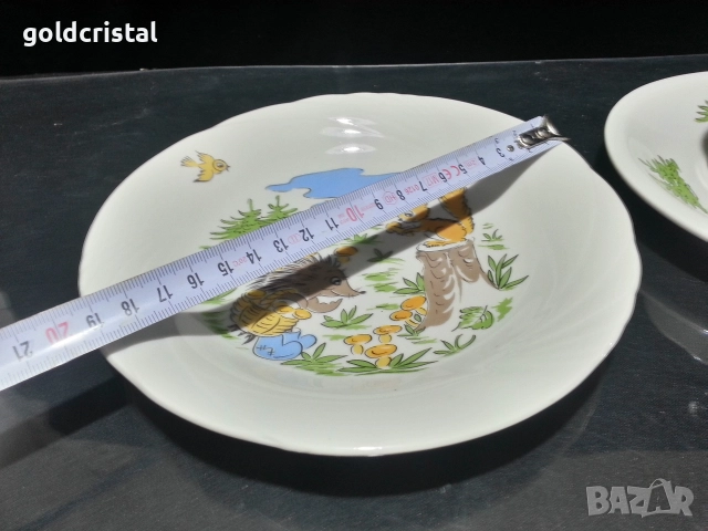 Стар български порцелан детски комплект , снимка 2 - Антикварни и старинни предмети - 16901870