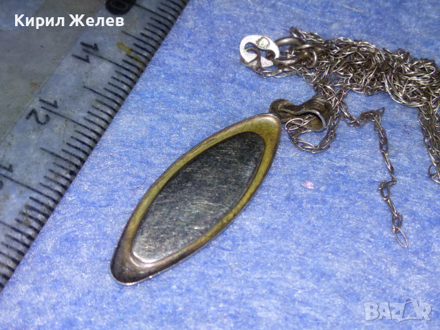 ФИН СРЕБЪРЕН АРТ МЕДАЛЬОН СРЕБРО 925 ITALY със СРЕБРНО СИНЖИРЧЕ - С НУЖДА от ЛЕК РЕМОНТ! 43292, снимка 8 - Колиета, медальони, синджири - 44692044
