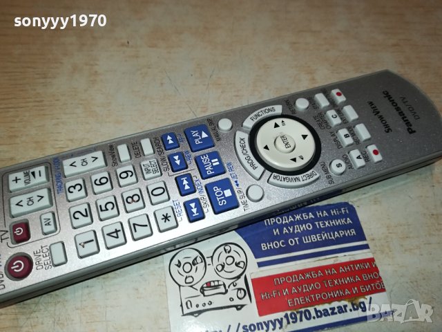 PANASONIC TV VIDEO & DVD-REMOTE-ВНОС SWISS 1110231848, снимка 2 - Дистанционни - 42525636