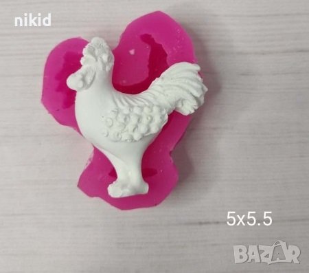 Петел Петльо силиконов молд форма фондан шоколад гипс декор, снимка 2 - Форми - 40340372
